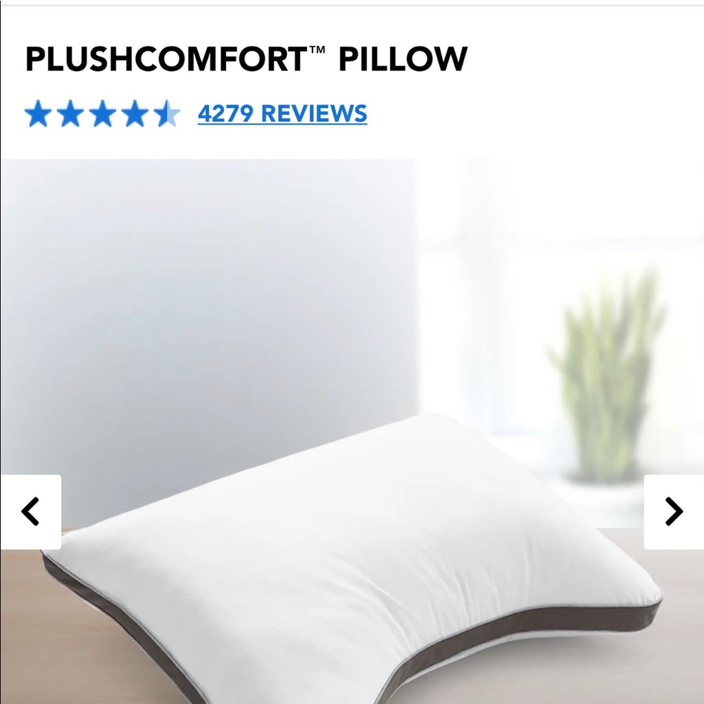 NWT - SLEEP NUMBER - Plush Comfort Curve Pillow
